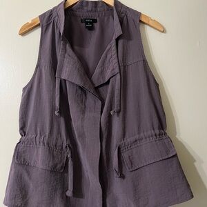 Women's Mikka Purple Sleeveless Jacket